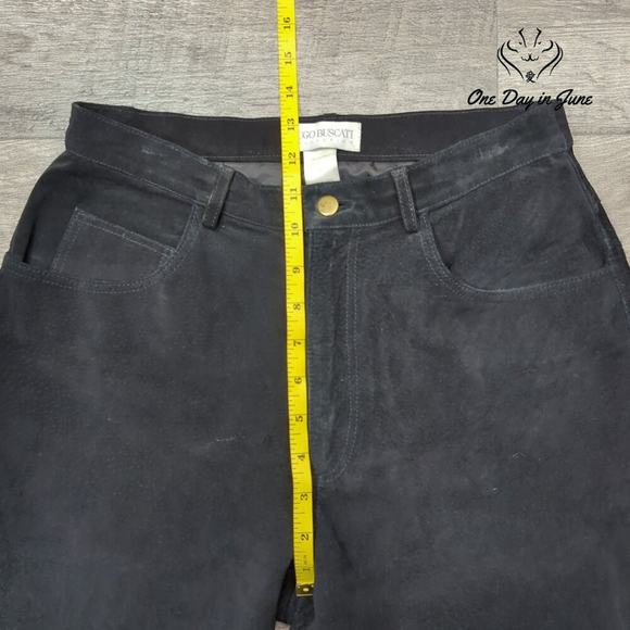 Hugo Buscati Suede Leather Pants Size 8 - Picture 4 of 6